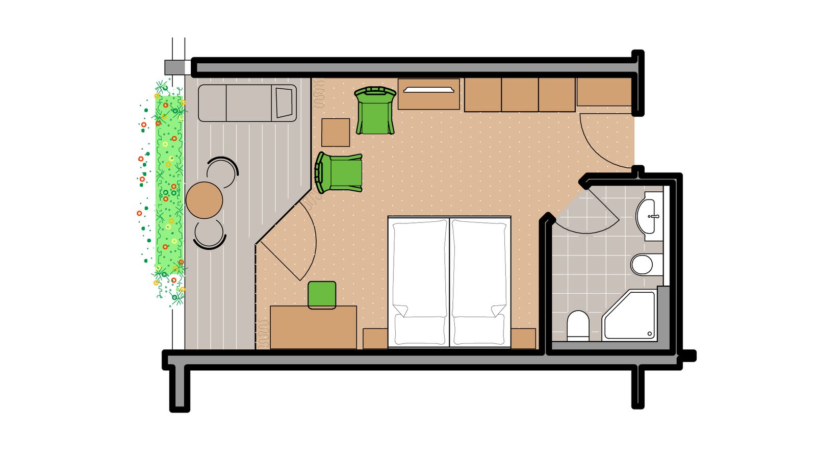 Double room category B image 7 - Hotel Grüner Wald ****s