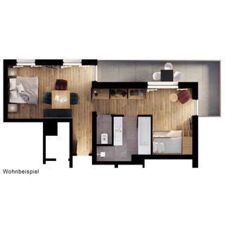 Family Suite Swiss Pine 49m² image 5 - Mia Alpina