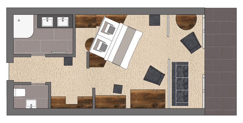 Wellness- & Aktivhotel Bodenmaiser Hof: Juniorsuite Gartenblick image #4