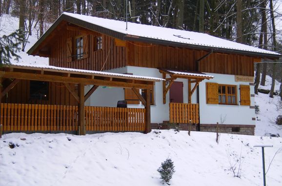 Winter, Vogesen-Chalet, Puberg, Elsass, Elsass, Frankreich