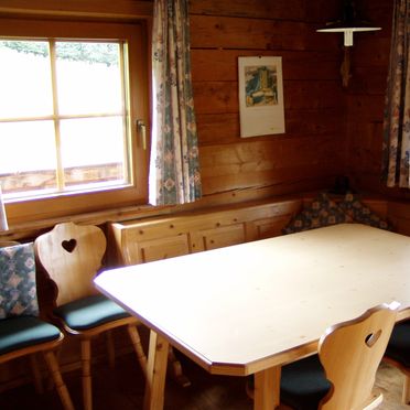 Living room, Moaralmhütte, Dölsach, Osttirol, Tyrol, Austria