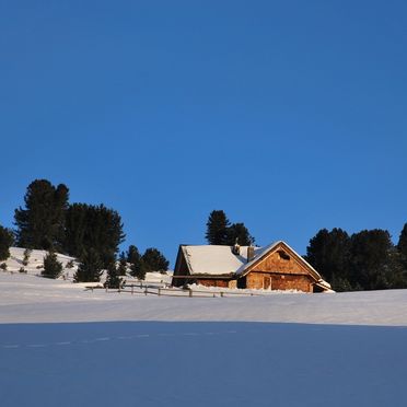 Winter, Costaces Hütte, Am Würzjoch, Südtirol, Trentino-Alto Adige, Italy