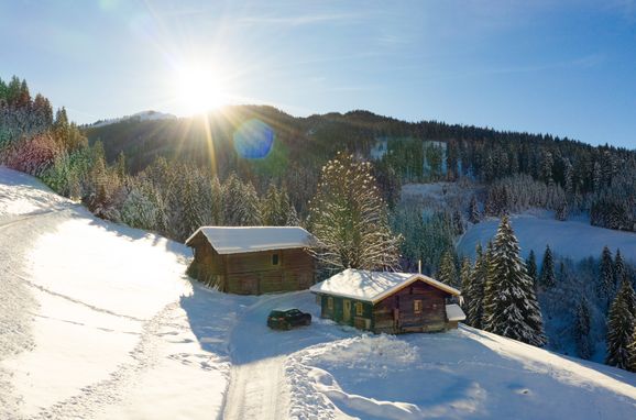 Winter, Hungarhub Hütte, Großarl, Salzburg, Salzburg, Österreich