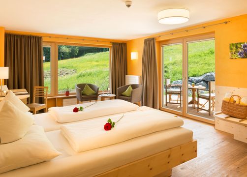 Biohotel Mattlihüs: Zirbensuite - Biohotel Mattlihüs, Oberjoch, Allgäu, Bayern, Deutschland