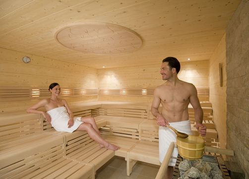 Biohotel Mattlihüs: Sauna-Aufguss - Biohotel Mattlihüs, Oberjoch, Allgäu, Bayern, Deutschland