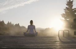 Biohotel Tiefleiten: Yoga in der Natur - BioLandgut Tiefleiten , Breitenberg, Bayerischer Wald, Bayern, Deutschland