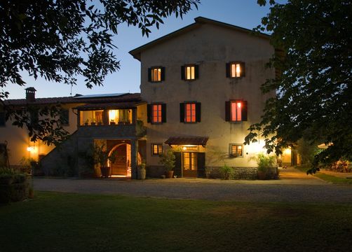 Biohotel La Pievuccia: Abendstimmung - Weingut & Biohotel La Pievuccia, Castiglion Fiorentino (AR), Toskana, Italien