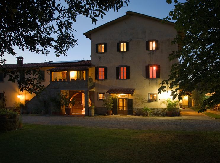 Biohotel La Pievuccia: Abendstimmung - Weingut & Biohotel La Pievuccia, Castiglion Fiorentino (AR), Toskana, Italien