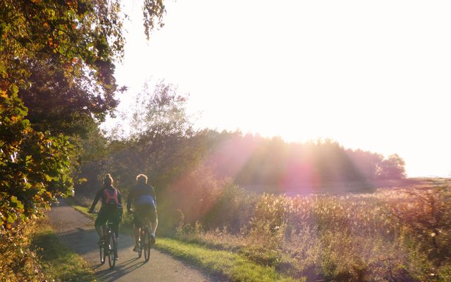 Fahrradtour an der Boddenküste.
