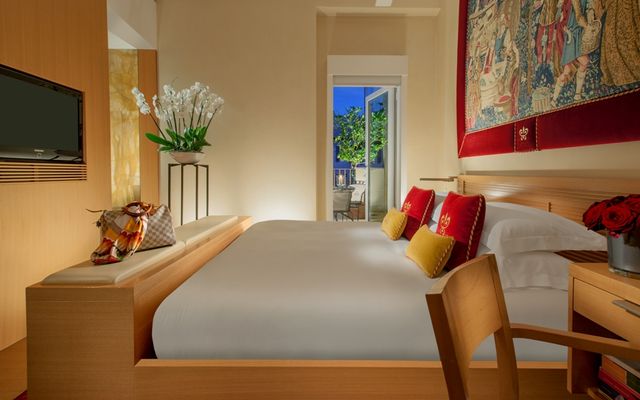 Unterkunft Zimmer/Appartement/Chalet: Richard Meier – Deluxe Zimmer mit Terrasse