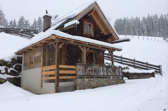 Winter, Oberprenner Troadkostn, Haus im Ennstal, Steiermark, Steiermark, Österreich