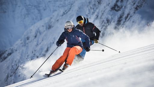 Der Stubaier Gletscher, mit einer 100%igen Schneegarantie von Oktober bis Juni.