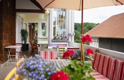 Biohotel LindenGut: Terrasse - LindenGut, Dipperz, OT Kohlgrund, Hessen, Deutschland