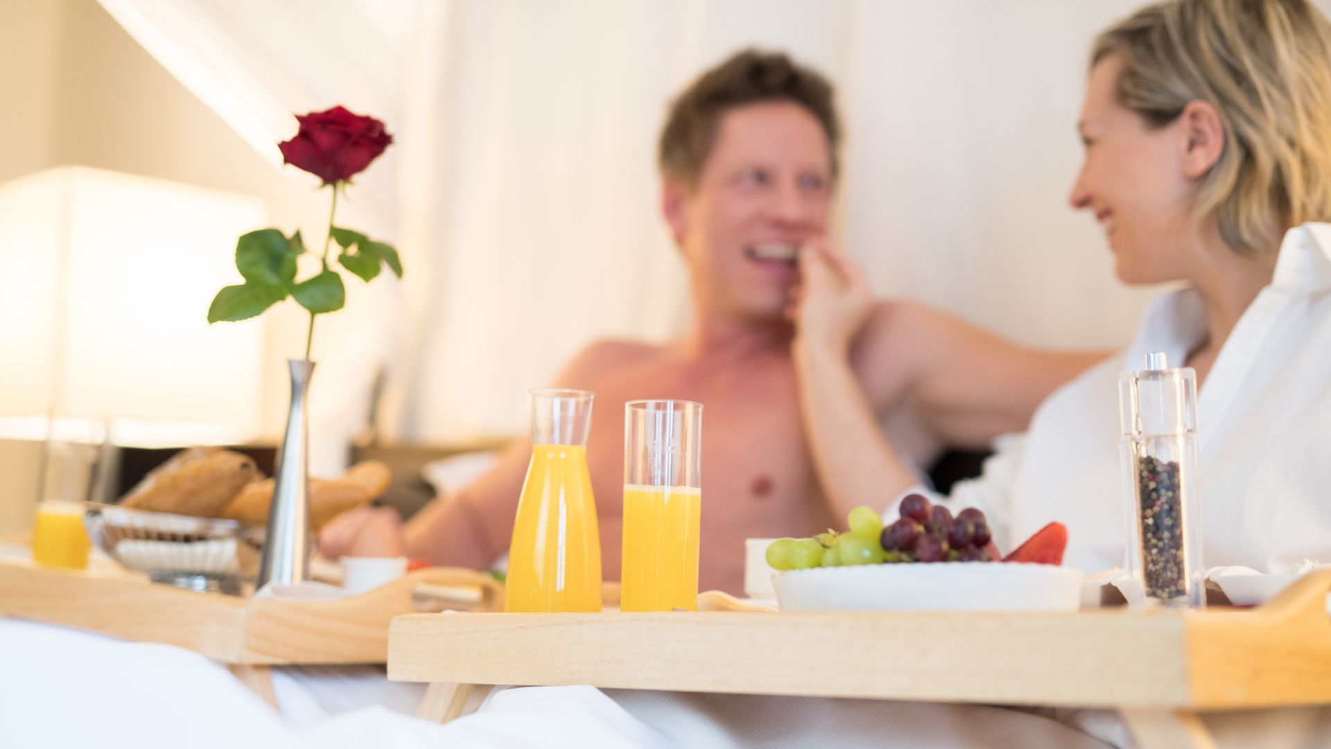 Frühstück im Himmelbett