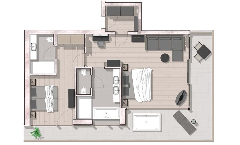 Panorama Wellness Resort Alpen Tesitin*****: Stars suite  image #4