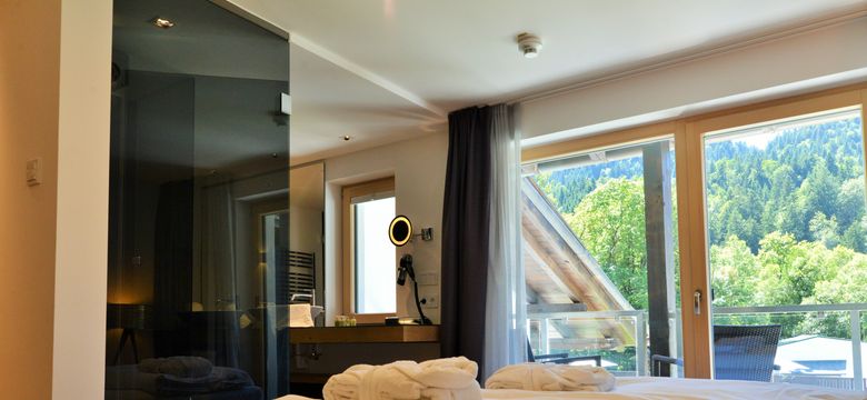 DAS GRASECK - mountain hideaway & health care: Room with balcony image #9