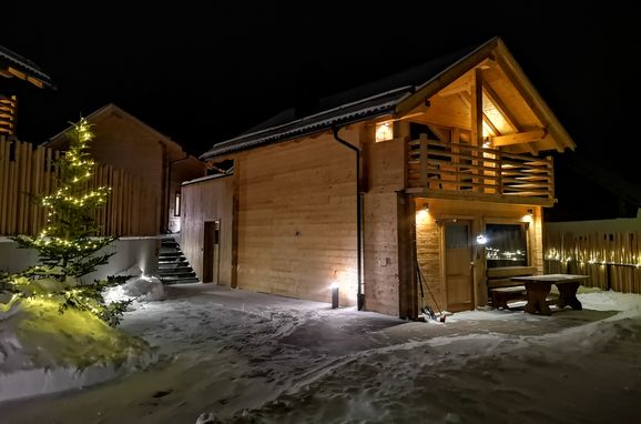 Winter, Chalets Lagaun, Schnalstal, Südtirol, Trentino-Südtirol, Italien