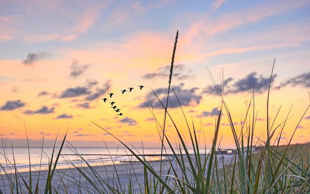 Strand vor der Unterkunft