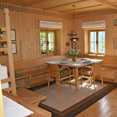 Living area, Kohlstatt Hütte, Vöran, Trentino-Südtirol, Trentino-Alto Adige, Italy