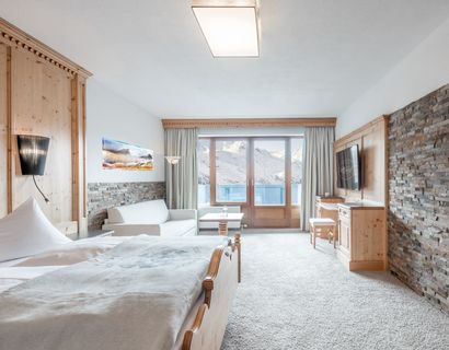 Ski & Wellnessresort Hotel Riml: Doppelzimmer Gurglblick