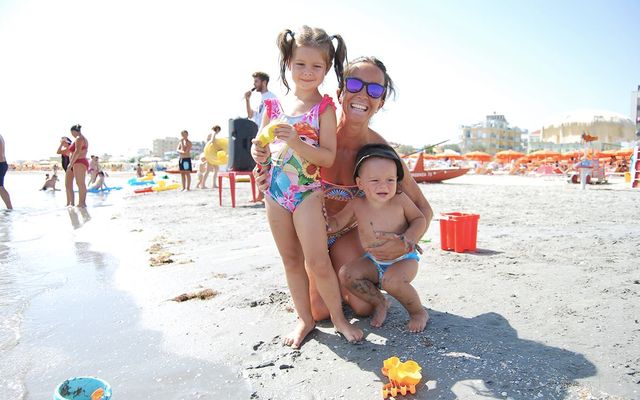 Strand des Familienhotels