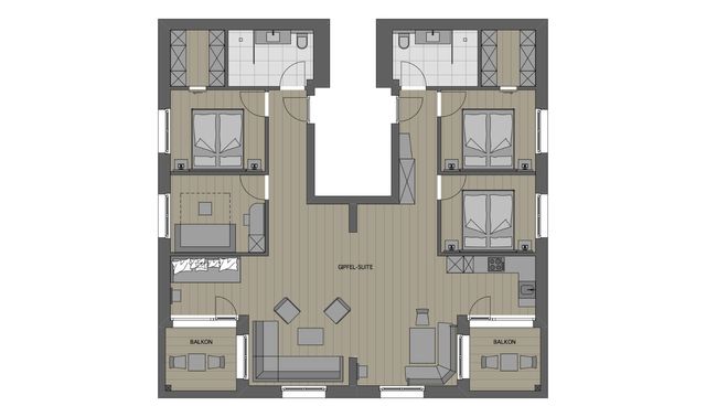 Gipfelsuite 120m² image 11 - SPA-Hotel Das Schäfer 