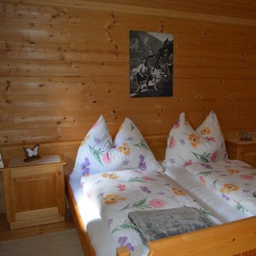 Schlafzimmer, Almhütte Raneburg, Matrei in Osttirol, Osttirol, Tirol, Österreich