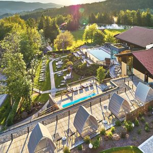 Wellnessgarten des Wellnesshotel Riedlberg im Bayerischen Wald