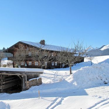 Außen Winter 25, Ferienhütte Marianne in Oberbayern, Reit im Winkl, Oberbayern, Bayern, Deutschland