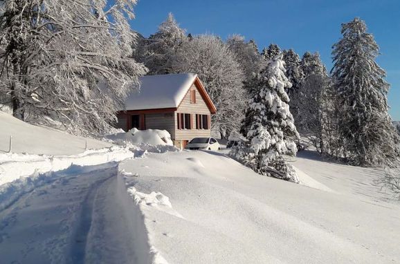 Außen Winter 38 - Hauptbild, Ferienchalet la Frêtaz im Jura, Bullet, Jura, Jura, Schweiz