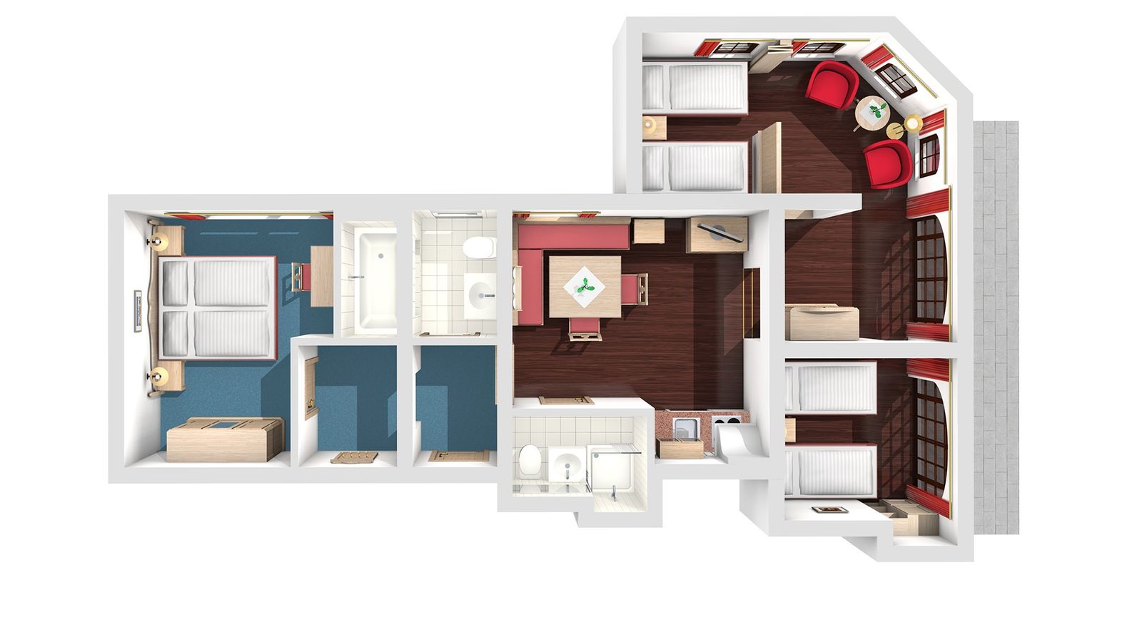 Familien-Appartement Klassik image 5 - MONDI Resort Oberstaufen
