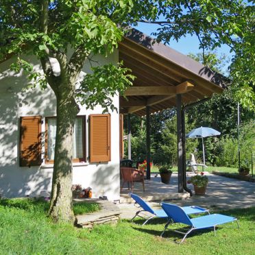 Außen Sommer 2, Chalet Baita Checc, Cannero Riviera, Lago Maggiore, Piemont, Italien