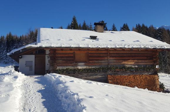 Außen Winter 23, Chalet Tabia, Predazzo, Fleimstal, Trentino-Südtirol, Italien